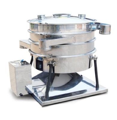 Ultrasonic Cassava Dry Starch Sieve Machine Layar Getaran Lapisan Ganda 100mesh SS304