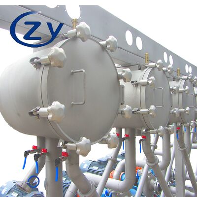 Cluster Multicyclone yang kompak untuk penghapusan kontinyu kotoran pati