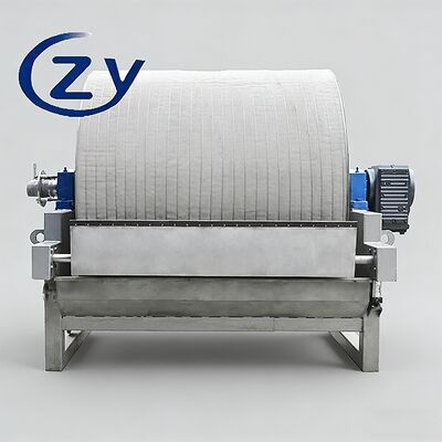 Kecepatan yang disesuaikan Filter Drum vakum Peralatan penguras air otomatis untuk Kental Kental