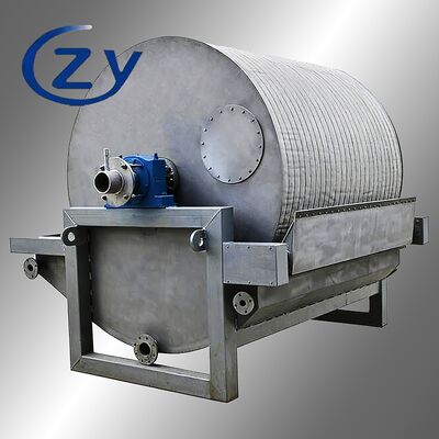Efisiensi tinggi Filter vakum stainless steel SS304 untuk 2-8t/h Starch Dewatering dengan operasi terus menerus 24 jam