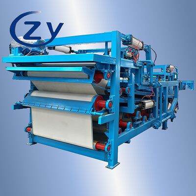 Mesin Dehidrasi Serat Cassava Profesional Filter Dehidrasi Sabuk Industri untuk Jalur Pengolahan