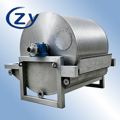 Filtre drum vakum SS304 stainless steel yang bekerja terus menerus untuk peralatan penguras air pati 2-8t/jam