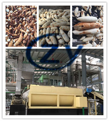 Industri Makanan Mesin Tepung Kentang / Mesin Cuci Drum Stainless Steel