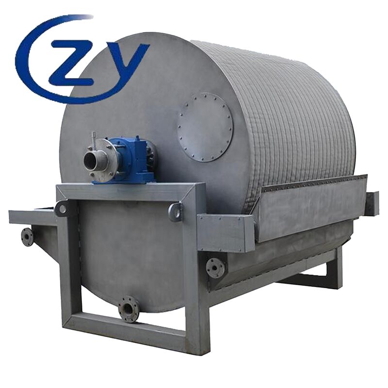 Peralatan Dewatering Tepung Kentang Singkong yang Efisien Rotary Drum Vacuum Filter Tapioca Dehydrator