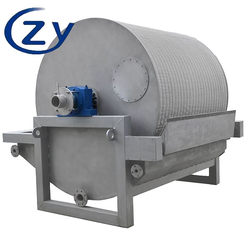Filter vakum drum putar dengan motor drive terintegrasi untuk pabrik manufaktur pati kentang