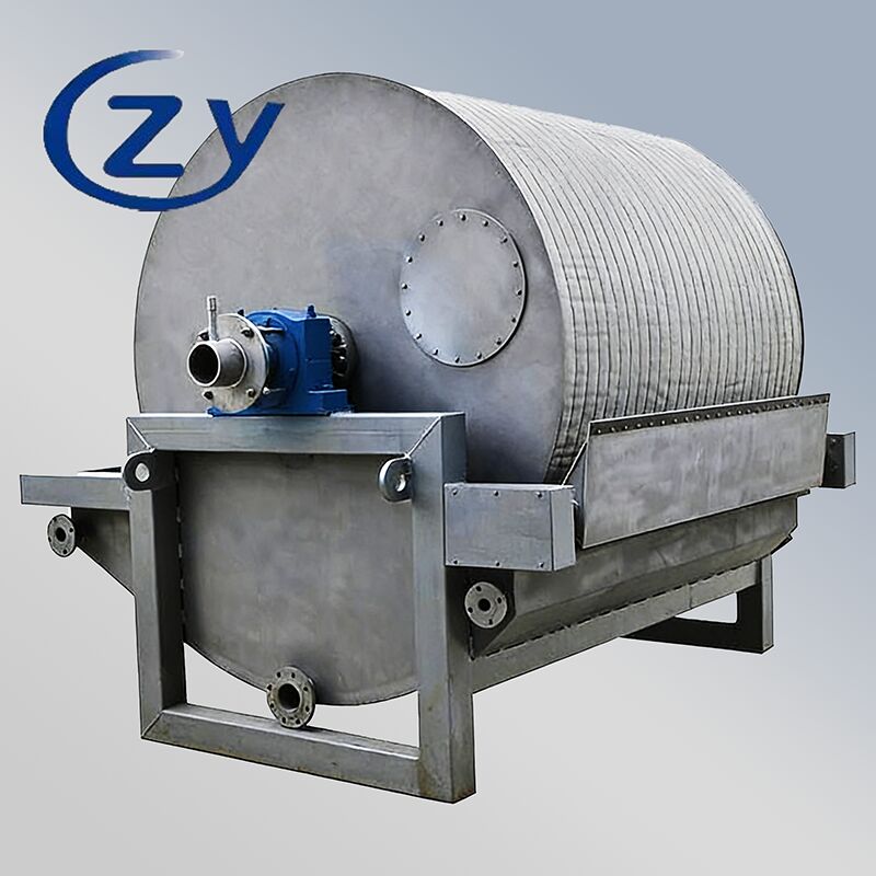 Filter drum vakum stainless steel penuh, disesuaikan untuk pengolahan pati terus menerus