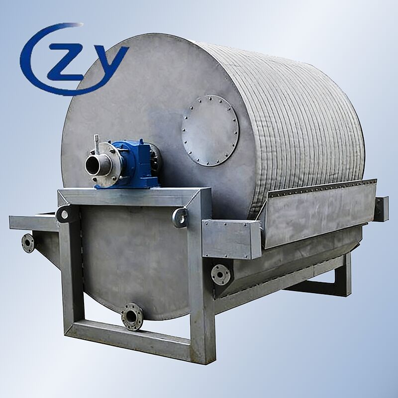 Filter vakum baja tahan karat industri SS304 dengan kapasitas 2-8t/jam dan drive frekuensi variabel untuk penguras air pati