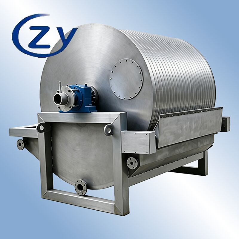 Filtre drum vakum SS304 stainless steel yang bekerja terus menerus untuk peralatan penguras air pati 2-8t/jam