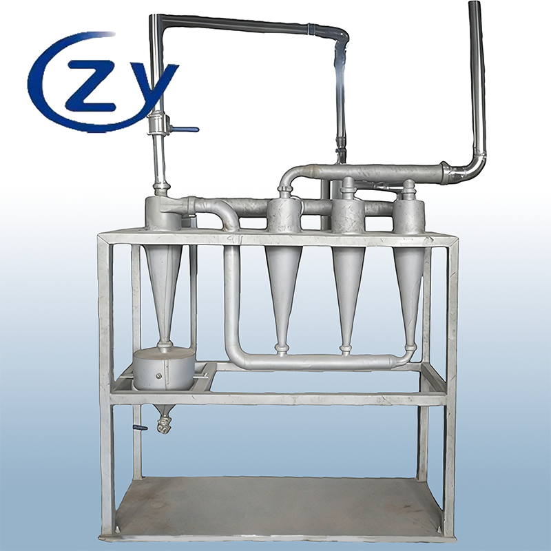 Desander sentrifugal presisi tinggi untuk pemurnian slurry pati dengan SS304 stainless steel No moving parts dan kapasitas 10t/h