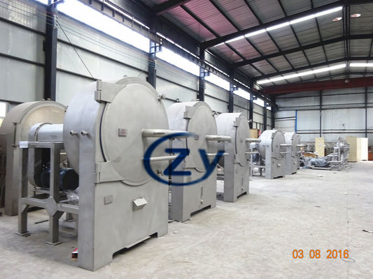 SS304 Centrifuge Saringan Mesin Tepung Ubi Jalar 45kw Layar Tipe Horisontal