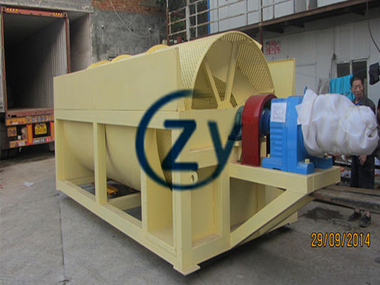 Rotary Drum Mesin cuci singkong bahan baja karbon Kontrol listrik otomatis