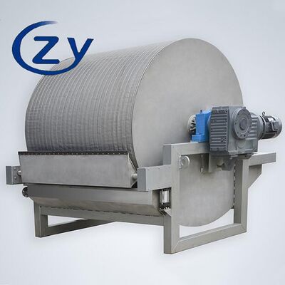 Peralatan Dewatering Tepung Kentang Singkong yang Efisien Rotary Drum Vacuum Filter Tapioca Dehydrator
