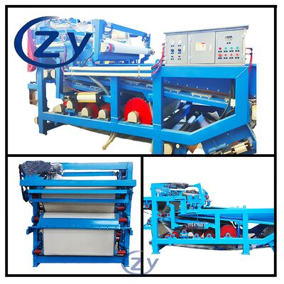 Filter dehidrasi sabuk baja tahan karat untuk dehidrasi serat maniok industri dan pengolahan sampah