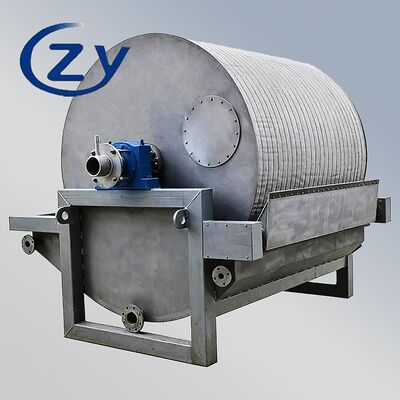 Filter drum vakum stainless steel penuh, disesuaikan untuk pengolahan pati terus menerus