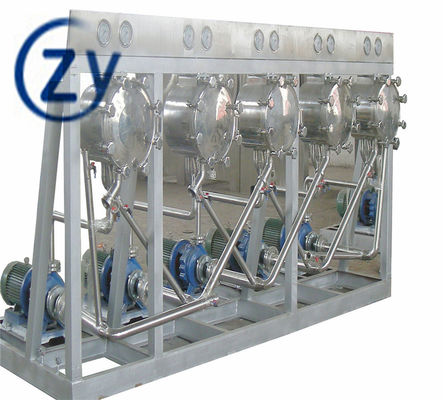 Multi Cylone Cassava Starch Membuat Mesin Pemurnian Stainless Steel