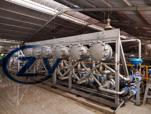 Mesin Pemurnian Pati Kepala Ganda Kapasitas Penanganan 20t / H Singkong 45kw