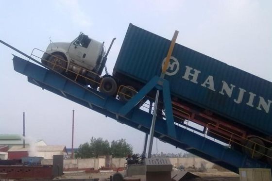 Platform Pemuatan Truk Hidrolik 400mm Lip Mobile Unloading Ramp